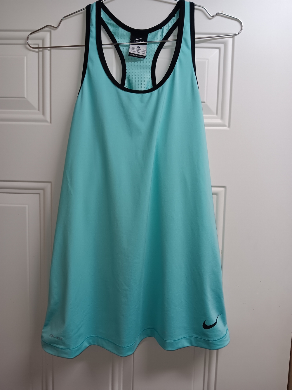 Nike Aqua Athletic Tank with Black Trim